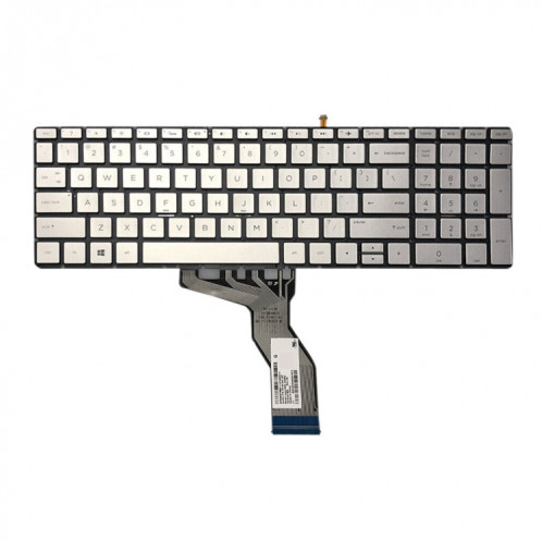 Pour clavier rétroéclairé pour ordinateur portable HP 15-BS / 15-CC US Version (argent) SH504A248-06