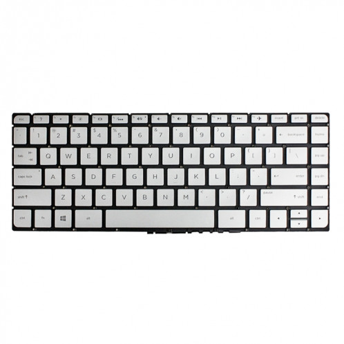 Pour clavier rétroéclairé pour ordinateur portable HP Spectre 15-AP US Version (argent) SH508A862-07