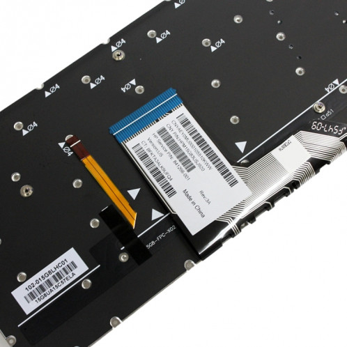 Pour clavier rétroéclairé pour ordinateur portable HP Spectre 15-AP US Version (argent) SH508A862-07