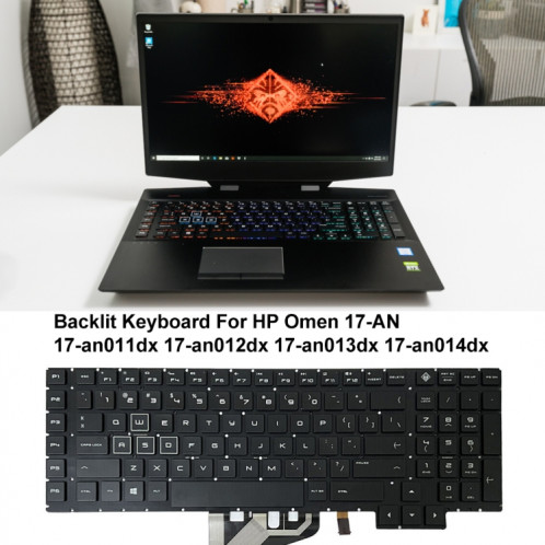 Pour HP Omen 17-AN / 17-AN011DX US Version clavier rétroéclairé pour ordinateur portable SH2809682-06