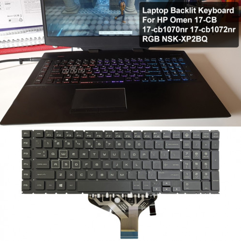 Pour clavier rétroéclairé pour ordinateur portable HP Omen 17-CB US Version SH2810612-06