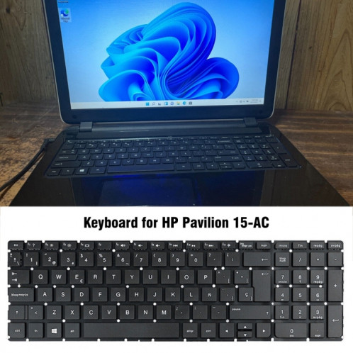 Pour clavier d'ordinateur portable HP 15-AC SH46021879-04