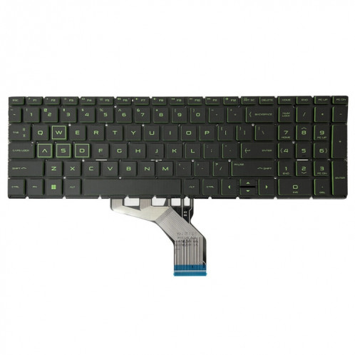 Pour clavier rétroéclairé pour ordinateur portable HP Pavilion Gaming 15-DK US Version (vert) SH901A545-07