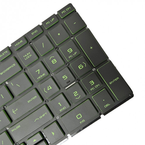 Pour clavier rétroéclairé pour ordinateur portable HP Pavilion Gaming 15-DK US Version (vert) SH901A545-07