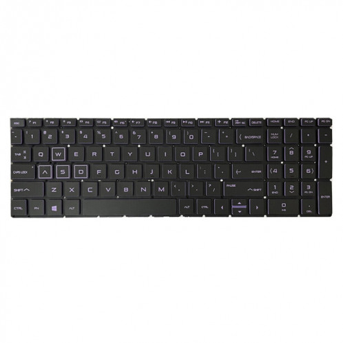 Pour clavier rétroéclairé pour ordinateur portable HP Pavilion Gaming 15-DK US Version (violet) SH901B1707-07