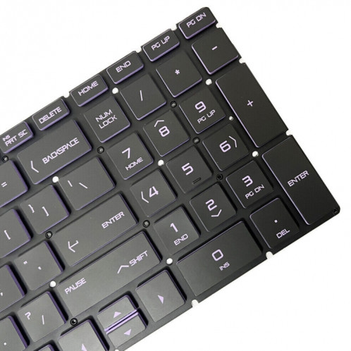 Pour clavier rétroéclairé pour ordinateur portable HP Pavilion Gaming 15-DK US Version (violet) SH901B1707-07