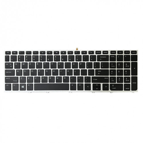Pour HP ProBook 650 G4 argent cadre US Version clavier rétro-éclairé pour ordinateur portable SH5101206-06