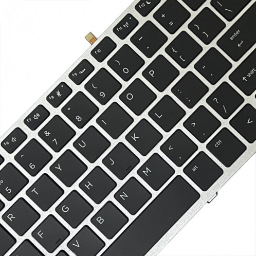 Pour HP ProBook 650 G4 argent cadre US Version clavier rétro-éclairé pour ordinateur portable SH5101206-06