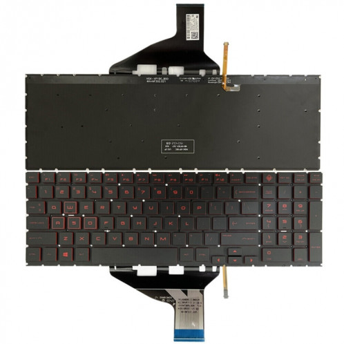 Pour clavier rétroéclairé pour ordinateur portable HP 15-DC / 15-DH Red US Version SH5201226-06