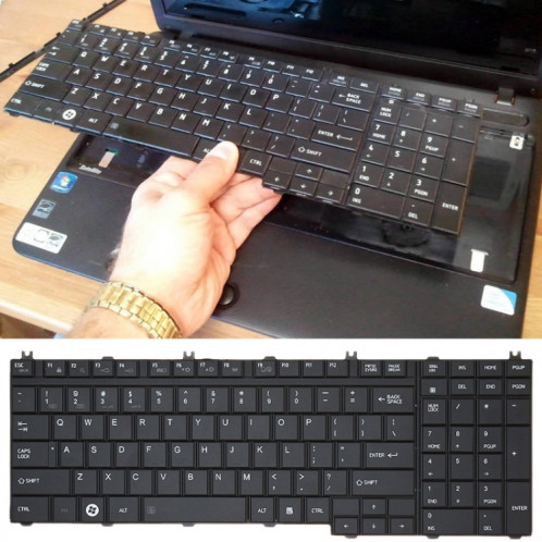 Pour clavier d'ordinateur portable TOSHIBA L650/C650 SH67011102-04