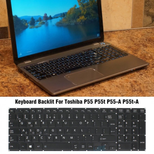 Pour TOSHIBA P55/P55T/P55-A clavier rétroéclairé pour ordinateur portable SH6901771-04