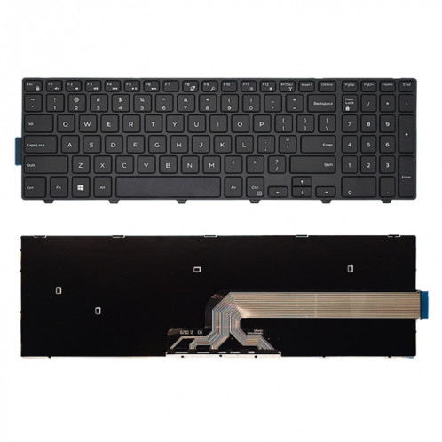 Clavier d'ordinateur portable version américaine pour Dell 3560 3570 (noir) SH901A944-04