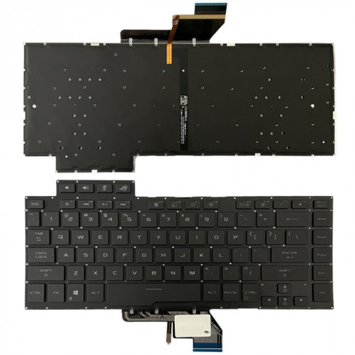 Clavier d'ordinateur portable rétro-éclairé Version américaine pour Asus ROG GU502G GU502GV GU502GU (lumière blanche) SH901A1128-06