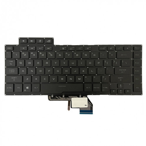 Clavier d'ordinateur portable rétro-éclairé Version américaine pour Asus ROG GU502G GU502GV GU502GU (lumière blanche) SH901A1128-06