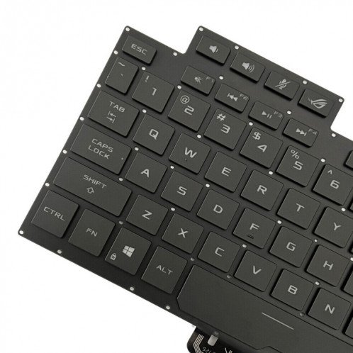 Clavier d'ordinateur portable rétro-éclairé Version américaine pour Asus ROG GU502G GU502GV GU502GU (lumière blanche) SH901A1128-06