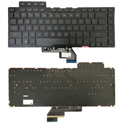 Clavier d'ordinateur portable rétro-éclairé Version américaine pour Asus ROG GU502G GU502GV GU502GU (lumière colorée) SH901B346-06