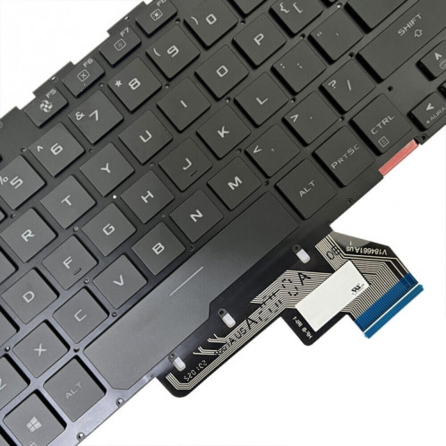 Clavier d'ordinateur portable rétro-éclairé Version américaine pour Asus ROG GU502G GU502GV GU502GU (lumière colorée) SH901B346-06