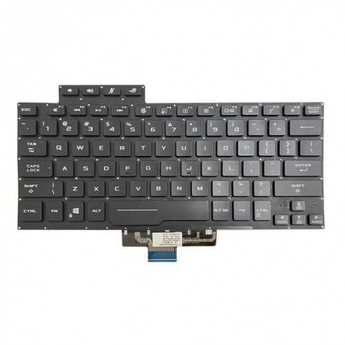 Pour ASUS ROG G14 Zephyrus GA401 GA401I US Version clavier d'ordinateur portable rétro-éclairé (noir) SH801A27-06