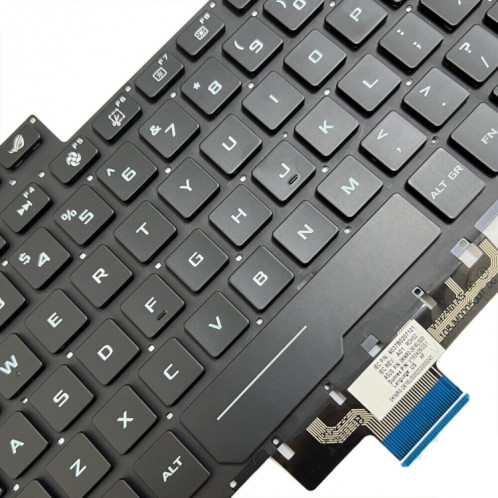 Pour ASUS ROG G14 Zephyrus GA401 GA401I US Version clavier d'ordinateur portable rétro-éclairé (noir) SH801A27-06