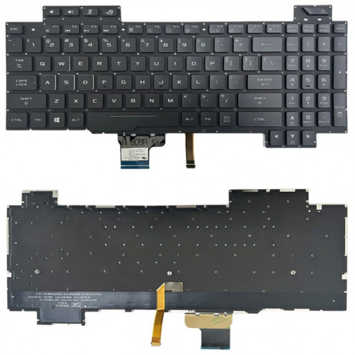 Pour ASUS GL504 GL504GV GL504G GL504GM US Version clavier d'ordinateur portable rétro-éclairé (noir) SH201A1672-06