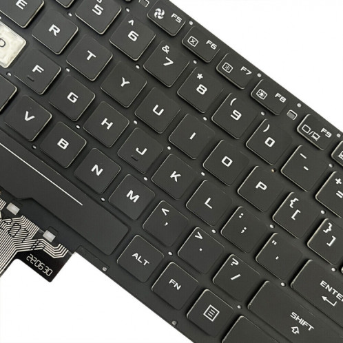 Pour Asus Gaming FX505D FX505DY FX505DD US Version clavier d'ordinateur portable rétro-éclairé (noir) SH501A1883-06