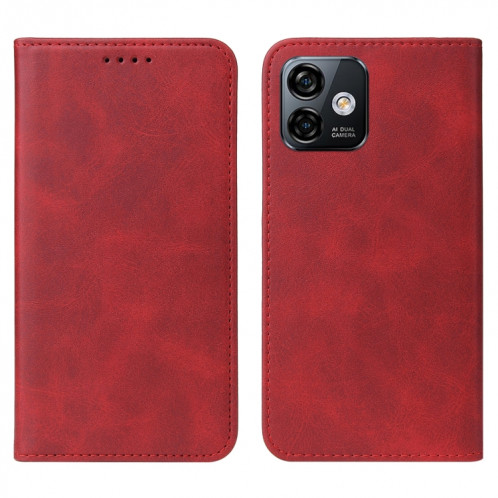 Pour étui de téléphone en cuir à fermeture magnétique Ulefone Note 16 Pro (rouge) SH202D956-08