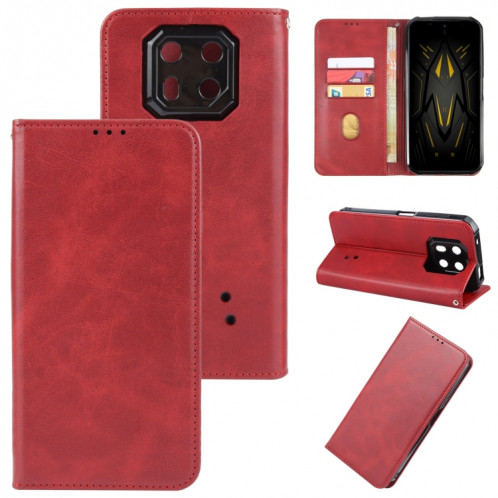 Pour Ulefone Armor 22 Étui de téléphone en cuir à fermeture magnétique (rouge) SH203D136-08