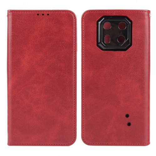 Pour Ulefone Armor 22 Étui de téléphone en cuir à fermeture magnétique (rouge) SH203D136-08