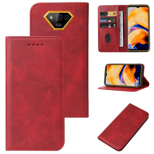 Pour Ulefone Armor X13 Étui de téléphone en cuir à fermeture magnétique (rouge) SH205D1137-08