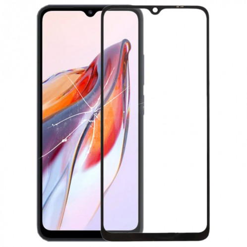 Pour Xiaomi Redmi 12C 4G lentille extérieure en verre avec adhésif OCA optiquement transparent SH47021765-00