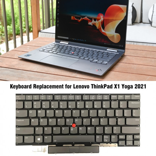 Pour Lenovo ThinkPad X1 Yoga 2021 clavier d'ordinateur portable rétro-éclairé SH5801735-07