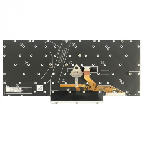 Pour Lenovo ThinkPad X1 Nano US Version clavier d'ordinateur portable rétro-éclairé SH5901642-06