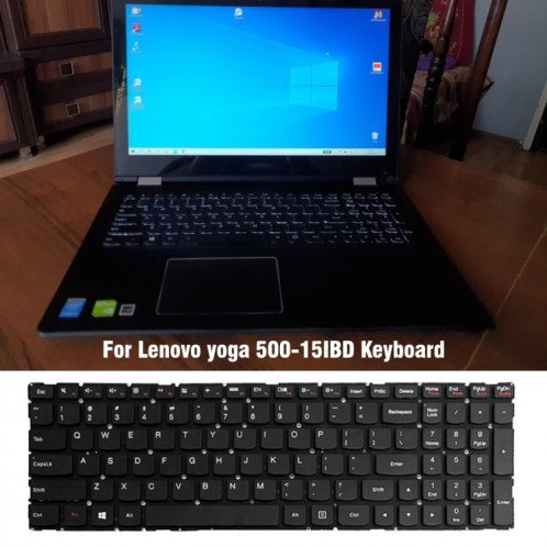 Pour clavier d'ordinateur portable Lenovo Yoga 500-15IBD US Version SH6305333-07