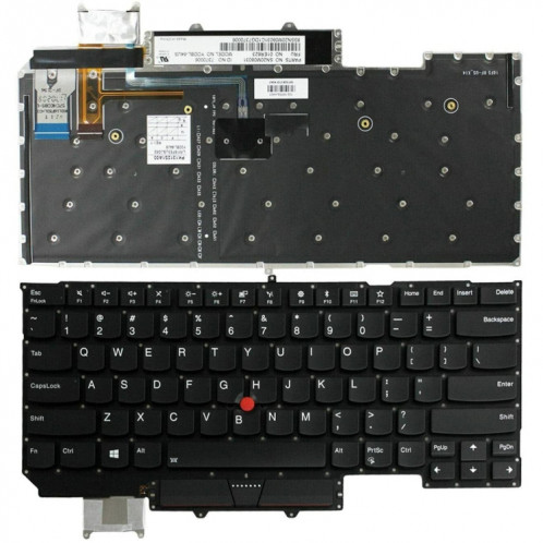 Pour le clavier d'ordinateur portable Lenovo ThinkPad X1C 2017 US Version SH63071317-04
