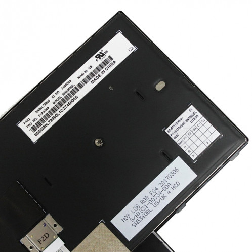 Pour le clavier d'ordinateur portable Lenovo T470 01AX569 US Version SH6313198-07