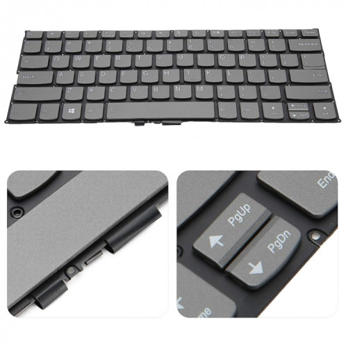 Pour Lenovo Yoga 730-13IKB / 730-13IWL US Version clavier d'ordinateur portable rétro-éclairé SH7401691-06
