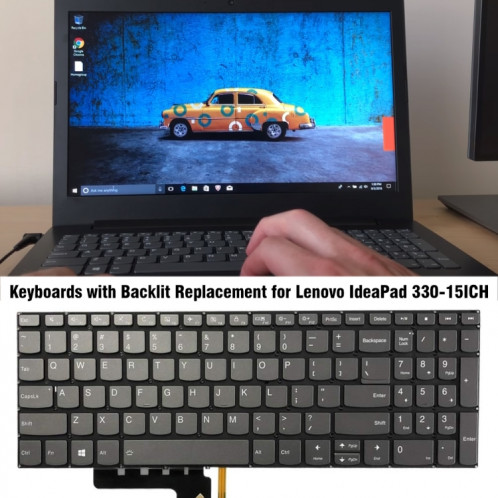 Pour Lenovo IdeaPad 330-15ICH 330-15ICN US Version clavier d'ordinateur portable rétro-éclairé SH74023-06