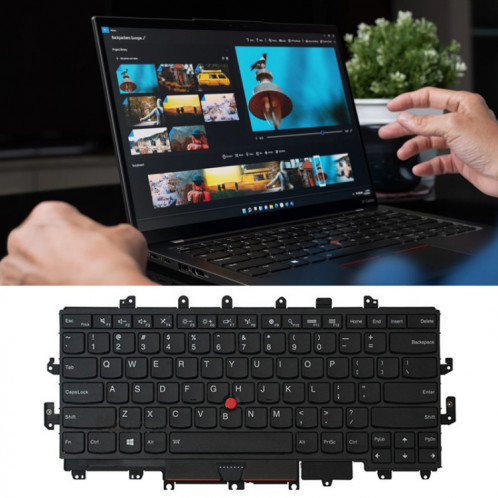 Pour Lenovo IBM ThinkPad X1 / Yoga X1C 4ème clavier d'ordinateur portable rétro-éclairé US Version SH7411755-05