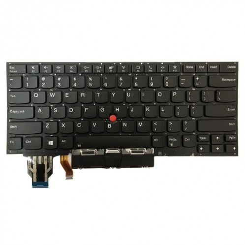 Pour Lenovo ThinkPad 2019 2020 X1 Carbon US Version Clavier d'ordinateur portable rétro-éclairé SH74121295-06