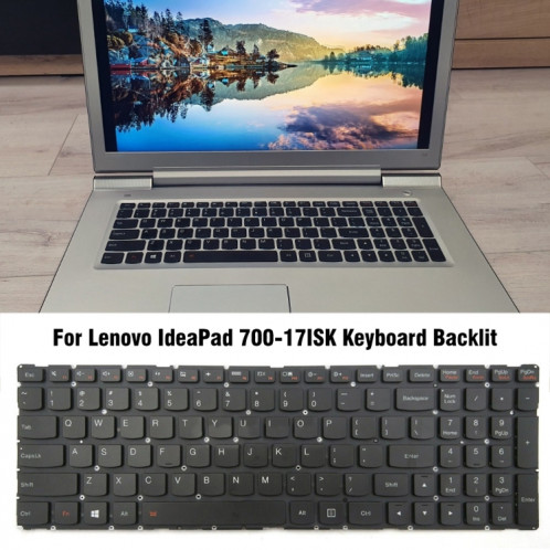 Pour clavier d'ordinateur portable rétroéclairé Lenovo IdeaPad 700-17ISK SH7602640-04