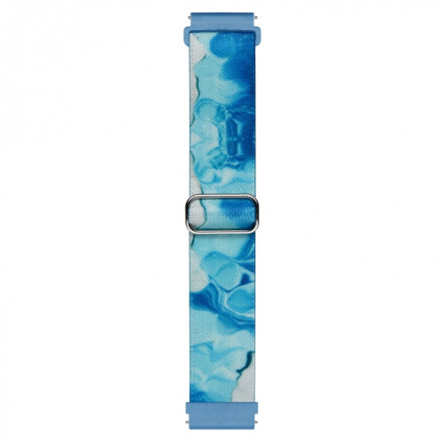 Pour Coros Pace 2 / Coros Apex 42mm 20mm Bracelet de montre à boucle tissée en nylon coloré peint (bleu océan) SH101A1709-07