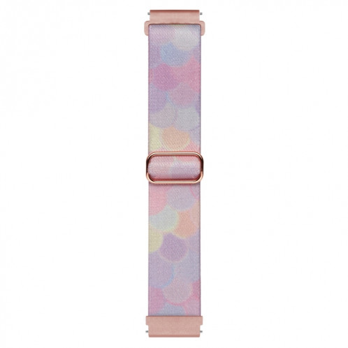 Pour Coros Pace 2 / Coros Apex 42mm 20mm Bracelet de montre à boucle tissée  en nylon coloré peint (fluide d'eau)