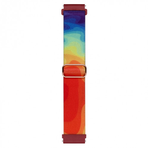 Pour Coros Pace 2 / Coros Apex 42mm 20mm Bracelet de montre à boucle tissée en nylon coloré peint (liquide coloré) SH101G650-07