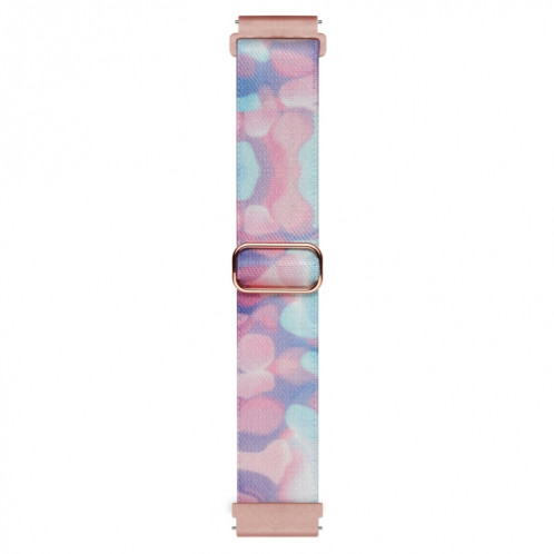 Pour Coros Pace 2 / Coros Apex 42mm 20mm Bracelet de montre à boucle tissée en nylon coloré peint (fluide d'eau) SH101H1976-07