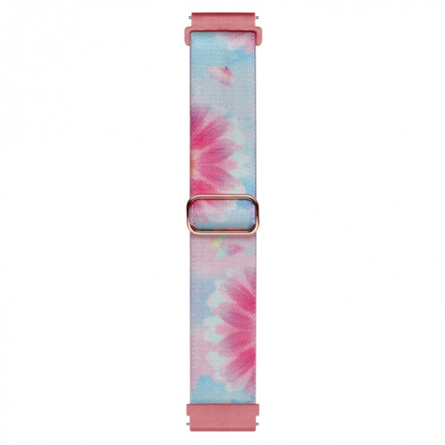 Pour Coros Apex Pro / Apex 46mm 22mm Bracelet de montre à boucle tissée en nylon coloré peint (fleur papillon) SH301B1637-07