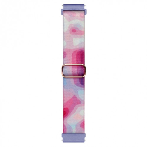Pour Coros Apex Pro / Apex 46mm 22mm Bracelet de montre à boucle tissée en nylon coloré peint (bleu violet) SH301F1048-07