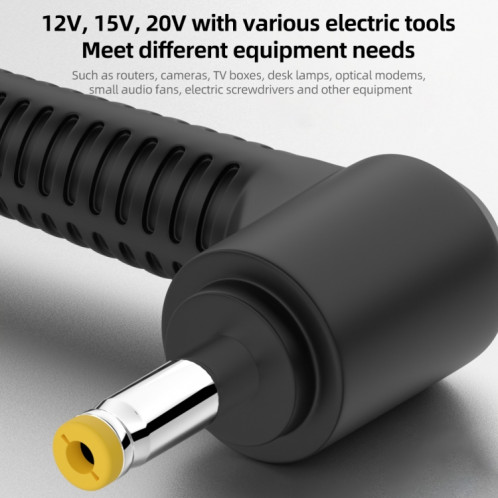 Câble adaptateur d'alimentation CC 12 V 5,5 x 2,5 mm vers Type-C SH44021899-07