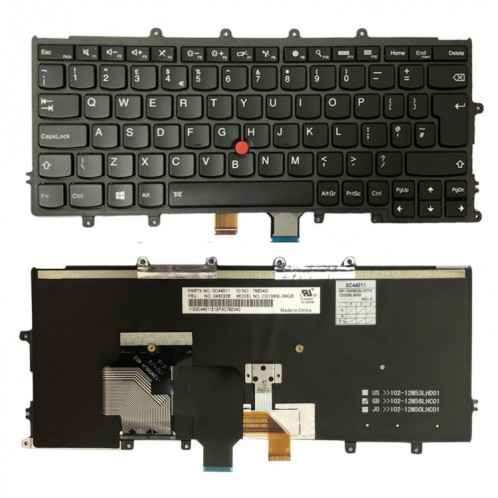 Pour Lenovo ThinkPad X240 X250 20AL 20 AM UK Version clavier d'ordinateur portable rétro-éclairé SH82021693-06