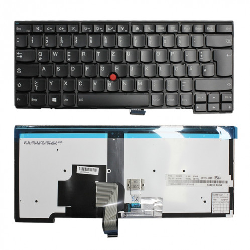 Pour Lenovo ThinkPad T440 T440P T440S Version allemande rétro-éclairage blanc clavier d'ordinateur portable SH27011368-06
