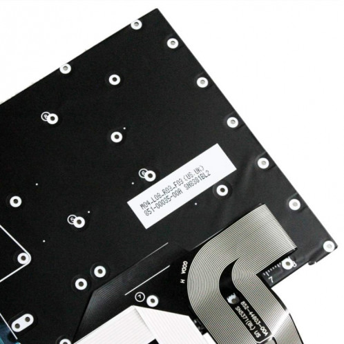 Pour Lenovo ThinkPad P1 X1 Extreme X1 English Enter Key Backlight Laptop Keyboard SH3901434-07